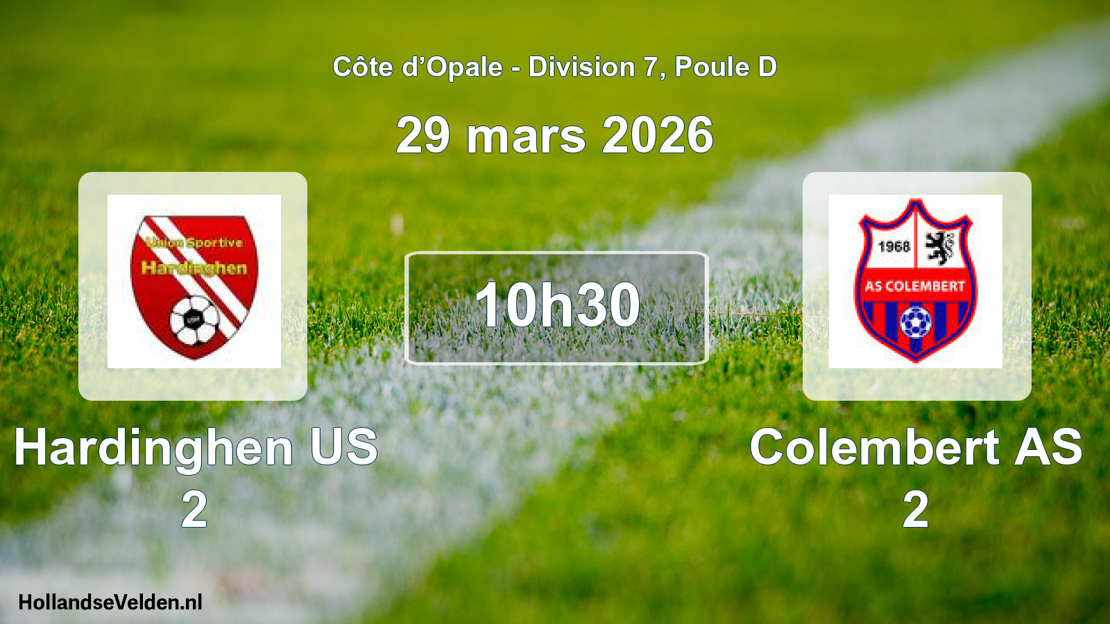 Scheduled Match: Hardinghen US 2 - Colembert AS 2 (29 March 2026)