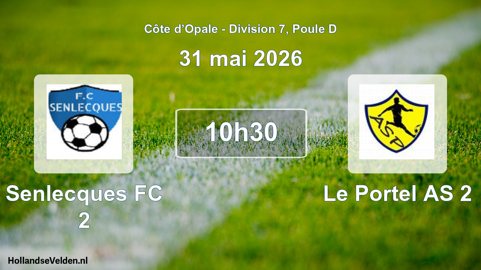 Scheduled Match: Senlecques FC 2 - Le Portel AS 2 (31 May 2026)