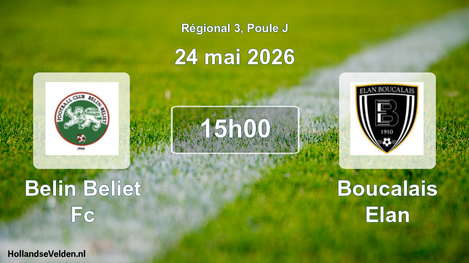 Geplande wedstrijd: Belin Beliet Fc - Boucalais Elan (24 mei 2026)