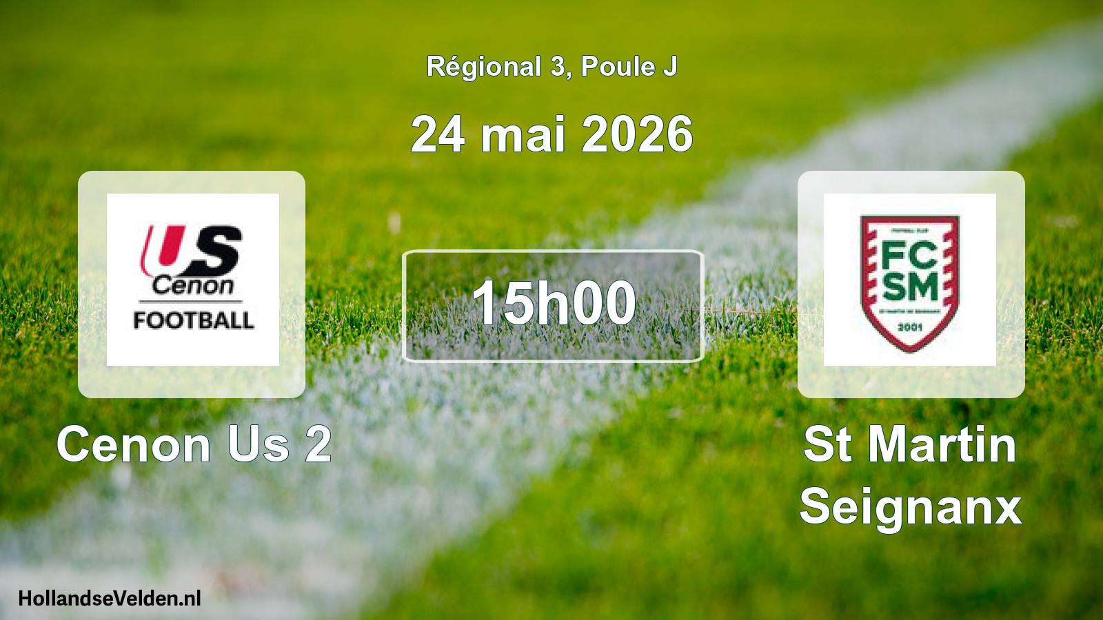 Geplande wedstrijd: Cenon Us 2 - St Martin Seignanx (24 mai 2026)