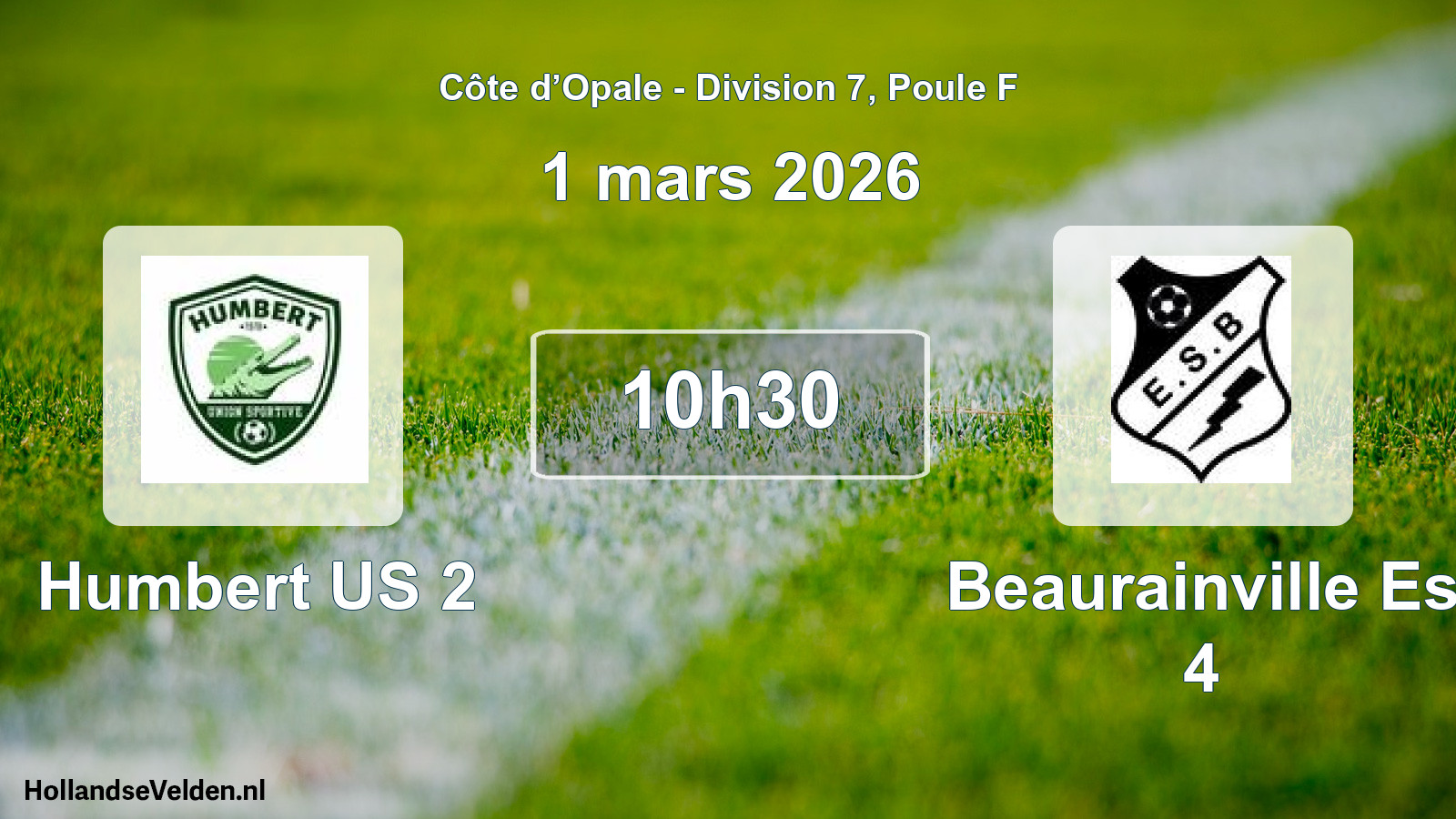 Geplande wedstrijd: Humbert US 2 - Beaurainville Es 4 (1 maart 2026)