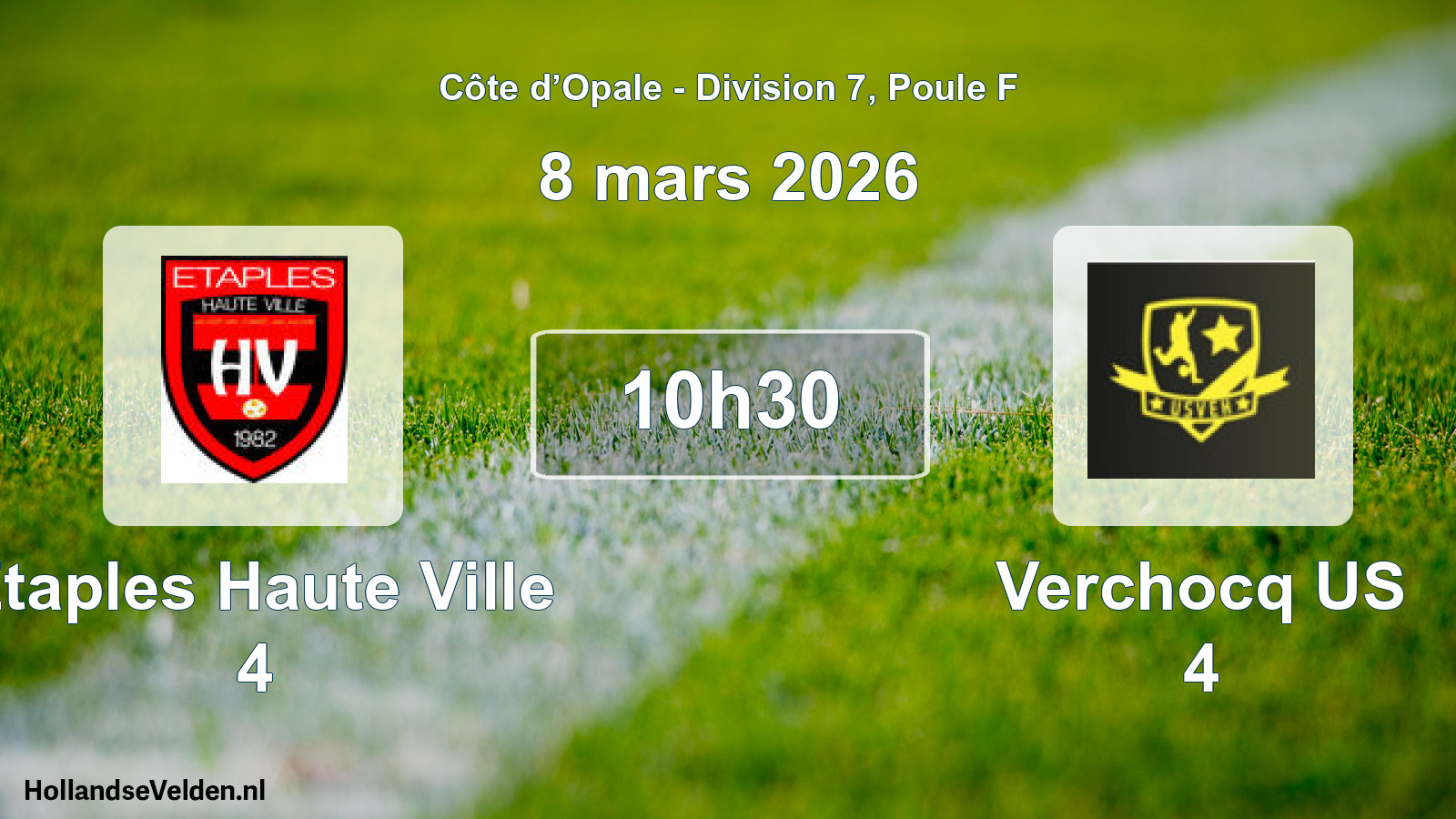 Geplande wedstrijd: Etaples Haute Ville 4 - Verchocq US 4 (8 maart 2026)