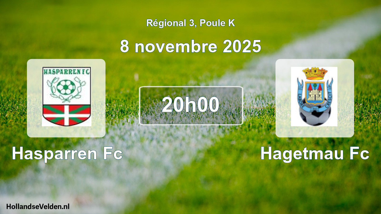 Geplande wedstrijd: Hasparren Fc - Hagetmau Fc (8 novembre 2025)