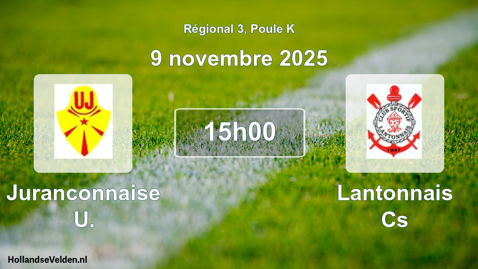 Geplande wedstrijd: Juranconnaise U. - Lantonnais Cs (9 novembre 2025)