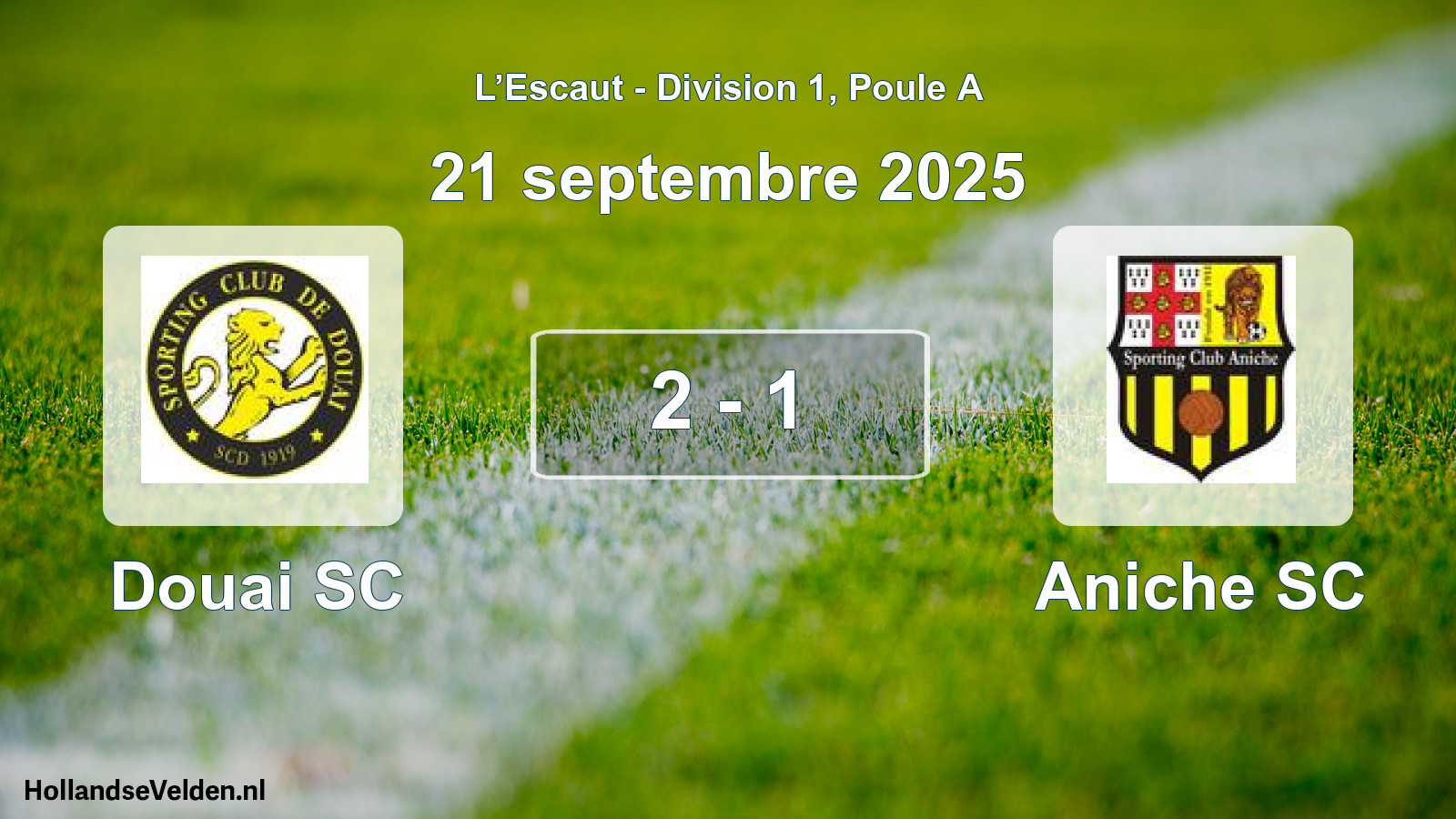 Match joué: Douai SC - Aniche SC 2 - 1 (21 septembre 2025)