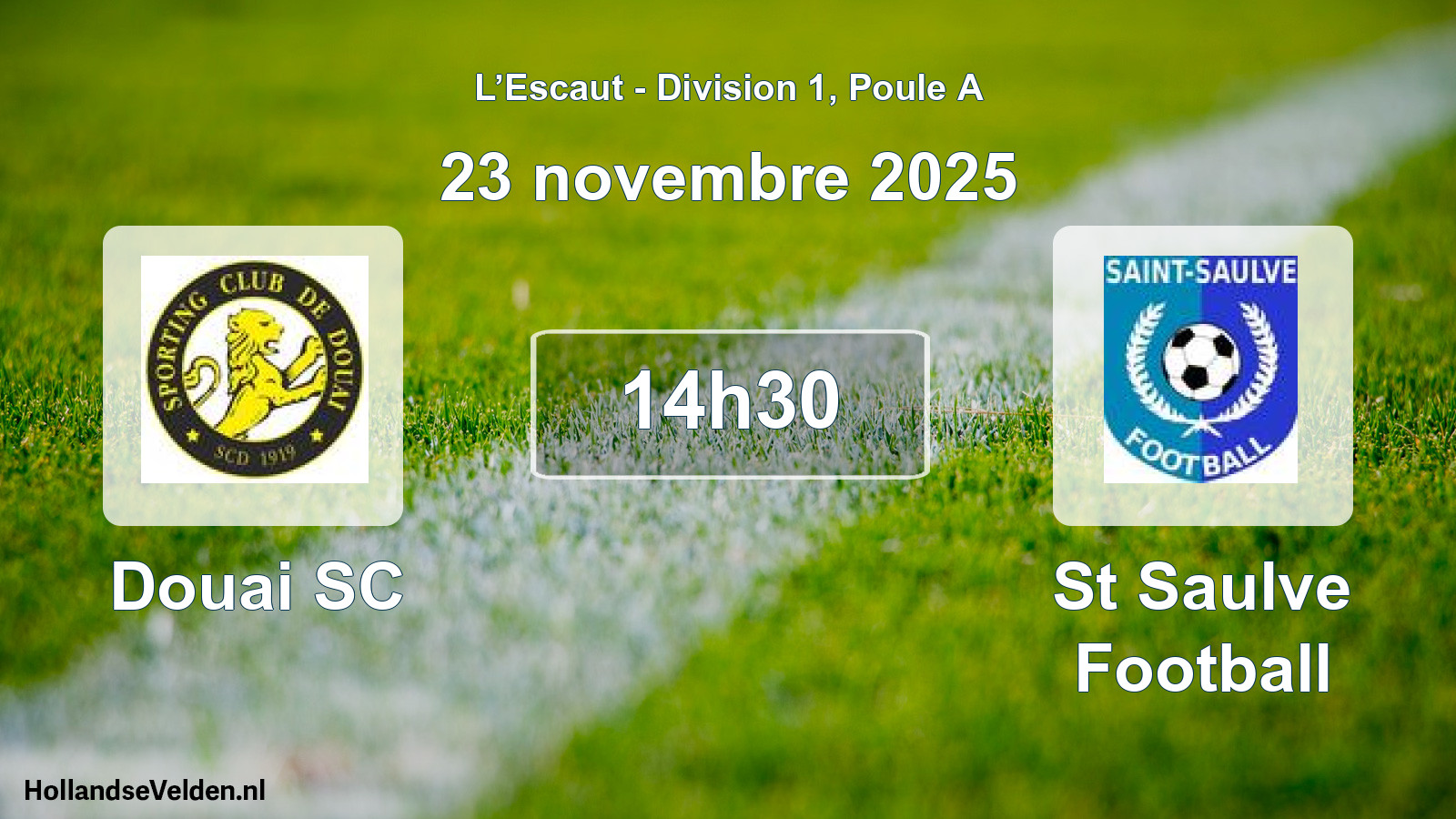 Match programmé: Douai SC - St Saulve Football (23 novembre 2025)