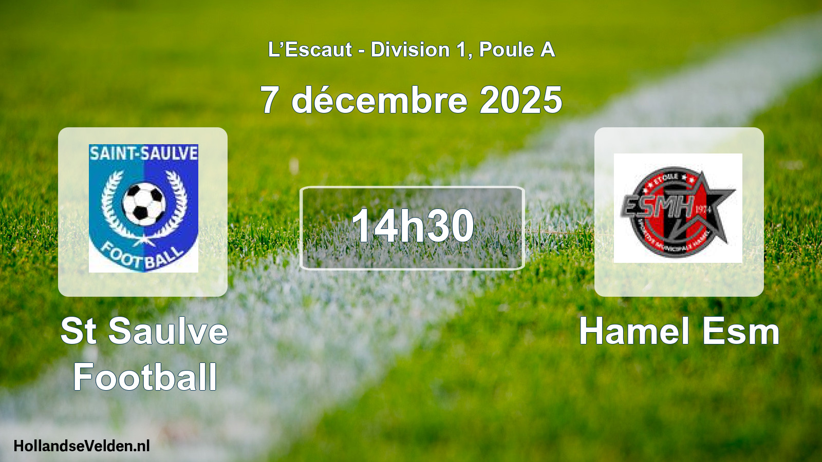 Match programmé: St Saulve Football - Hamel Esm (7 décembre 2025)