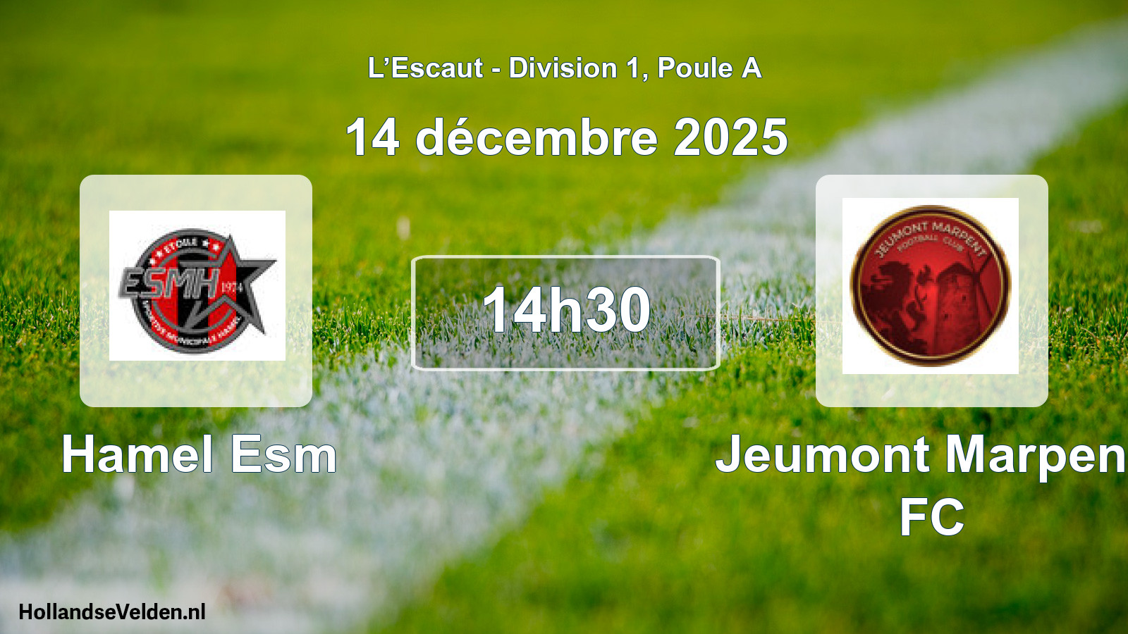 Geplande wedstrijd: Hamel Esm - Jeumont Marpent FC (14 december 2025)