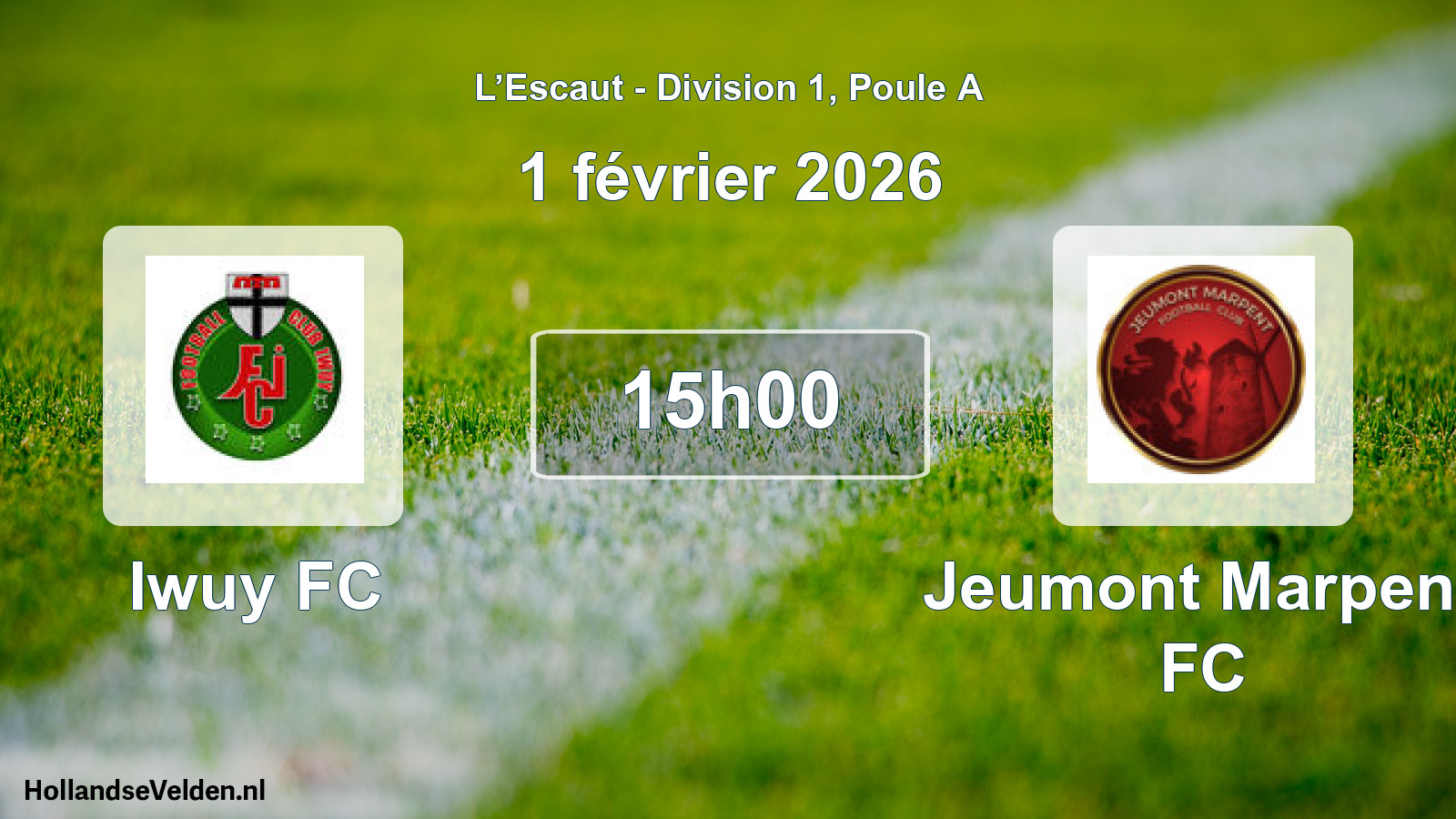 Scheduled Match: Iwuy FC - Jeumont Marpent FC (1 February 2026)
