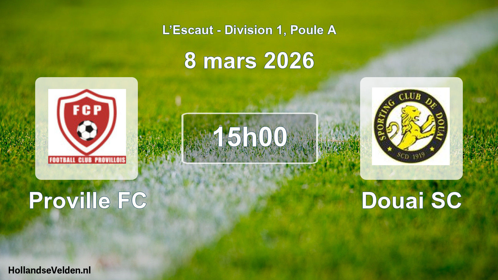 Geplande wedstrijd: Proville FC - Douai SC (8 maart 2026)