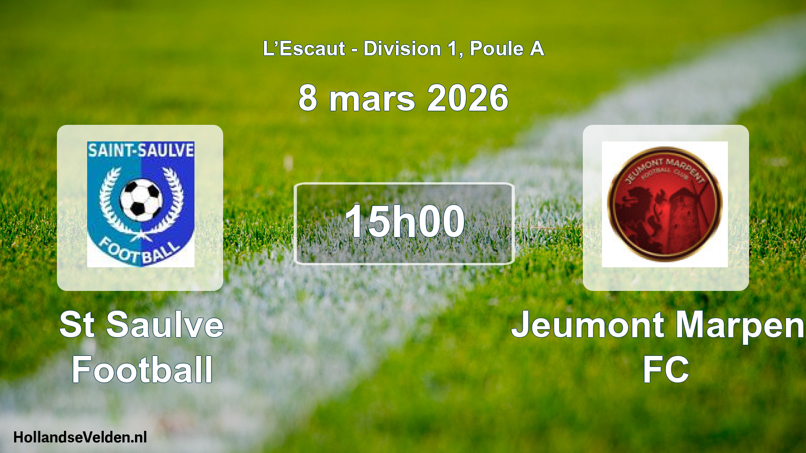 Scheduled Match: St Saulve Football - Jeumont Marpent FC (8 March 2026)