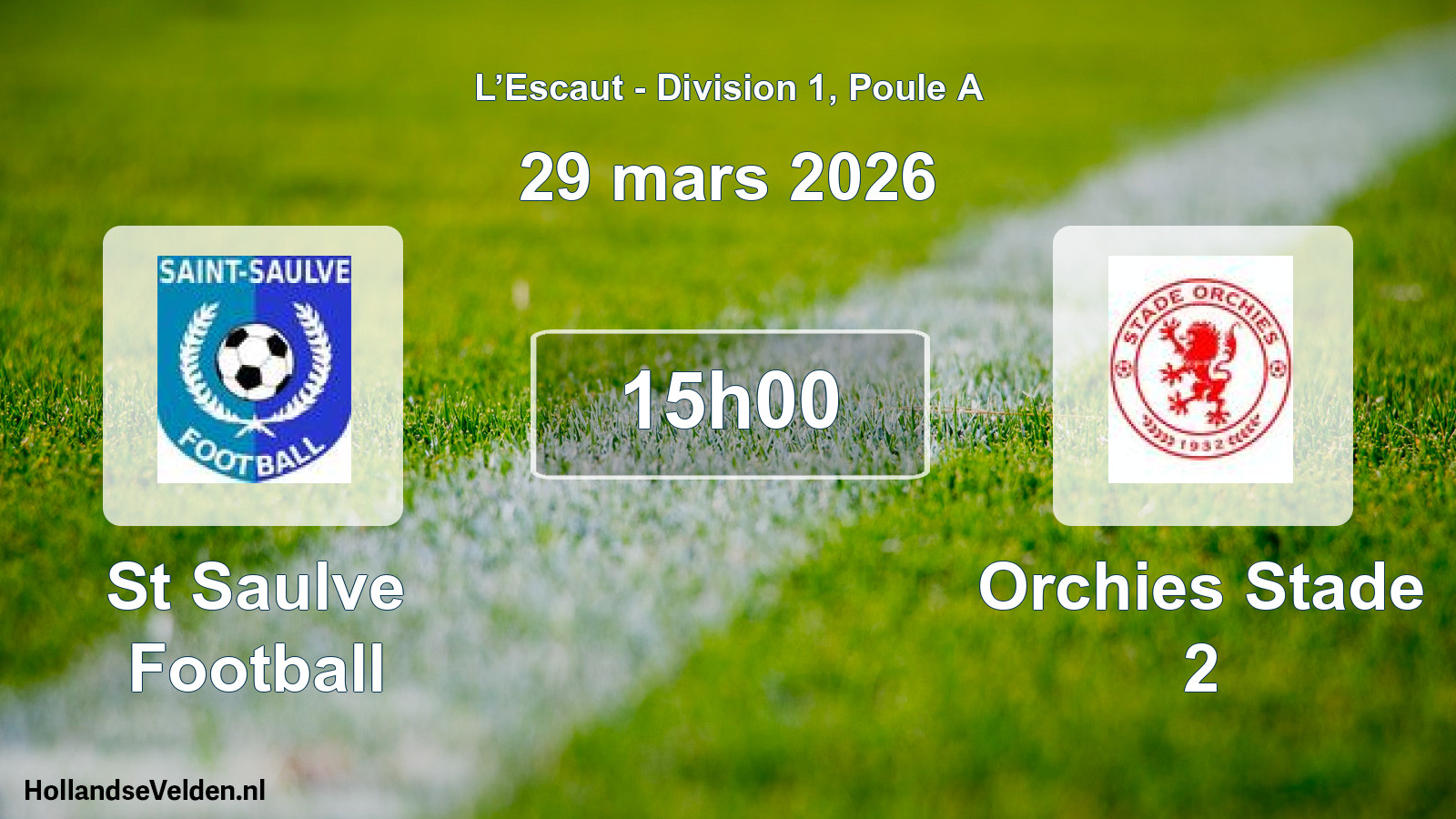 Match programmé: St Saulve Football - Orchies Stade 2 (29 mars 2026)