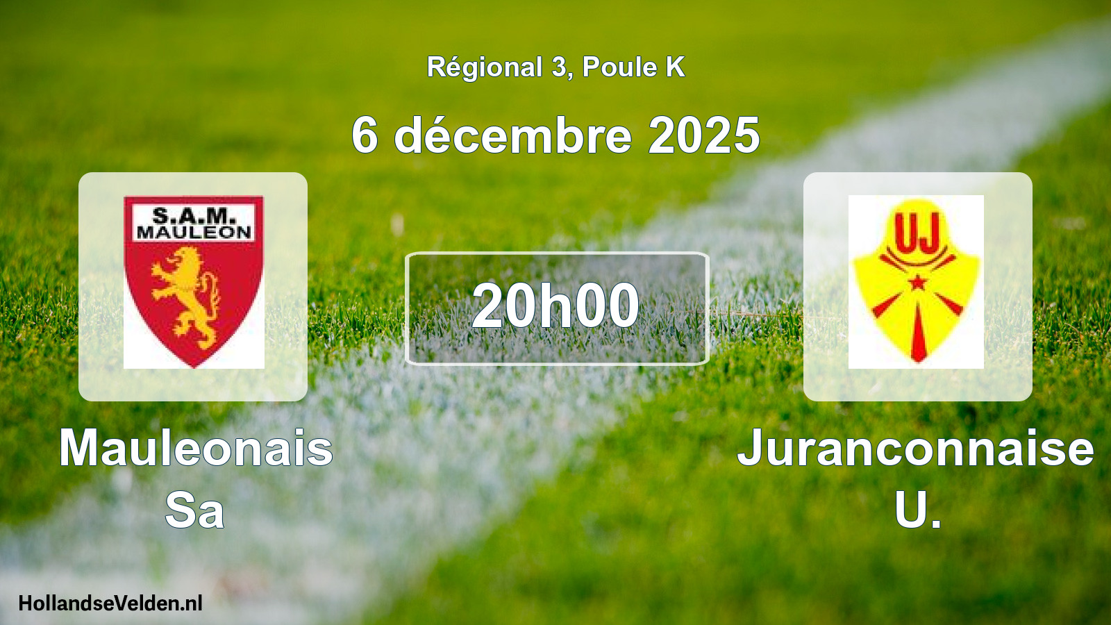 Geplande wedstrijd: Mauleonais Sa - Juranconnaise U. (6 décembre 2025)
