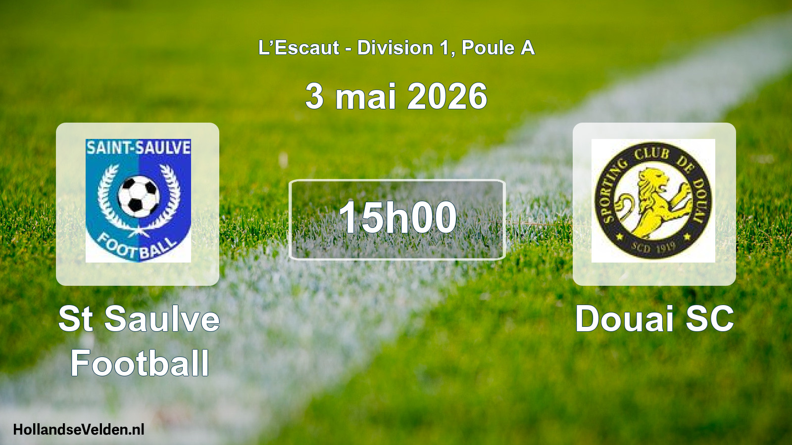 Match programmé: St Saulve Football - Douai SC (3 mai 2026)
