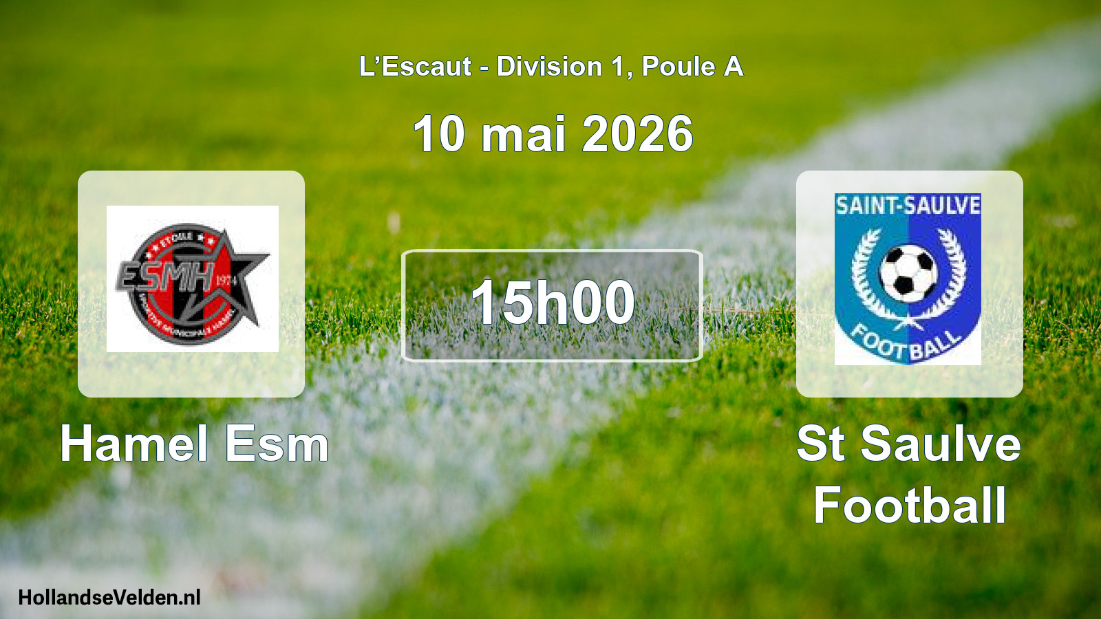 Match programmé: Hamel Esm - St Saulve Football (10 mai 2026)
