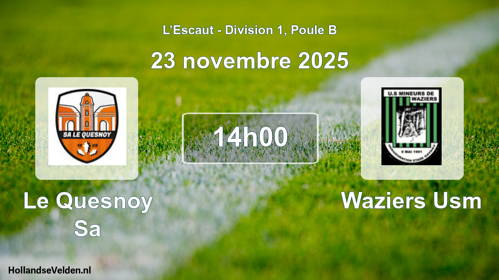Scheduled Match: Le Quesnoy Sa - Waziers Usm (23 November 2025)