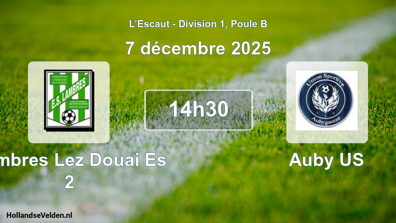 Scheduled Match: Lambres Lez Douai Es 2 - Auby US (7 December 2025)