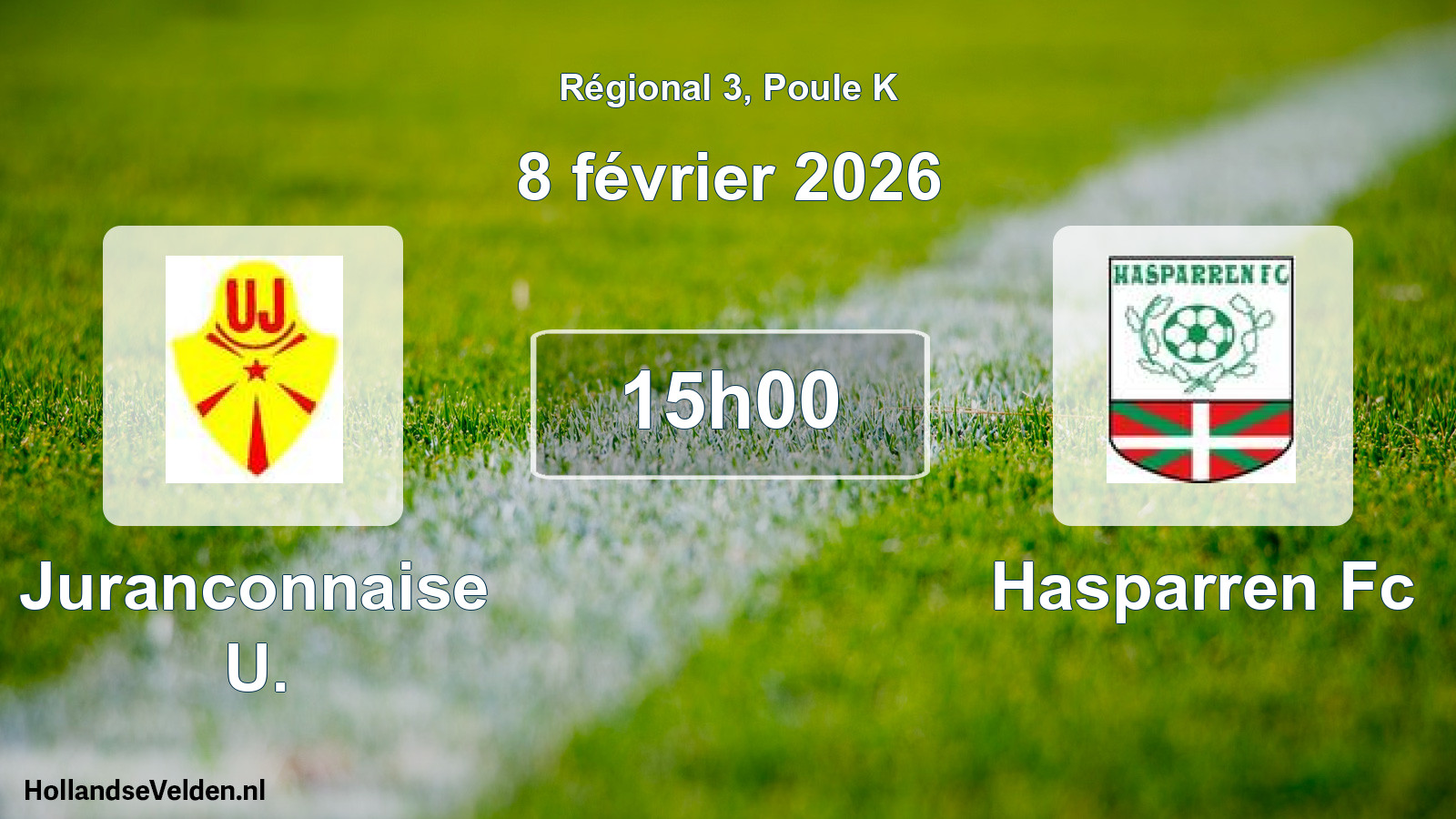 Geplande wedstrijd: Juranconnaise U. - Hasparren Fc (8 februari 2026)