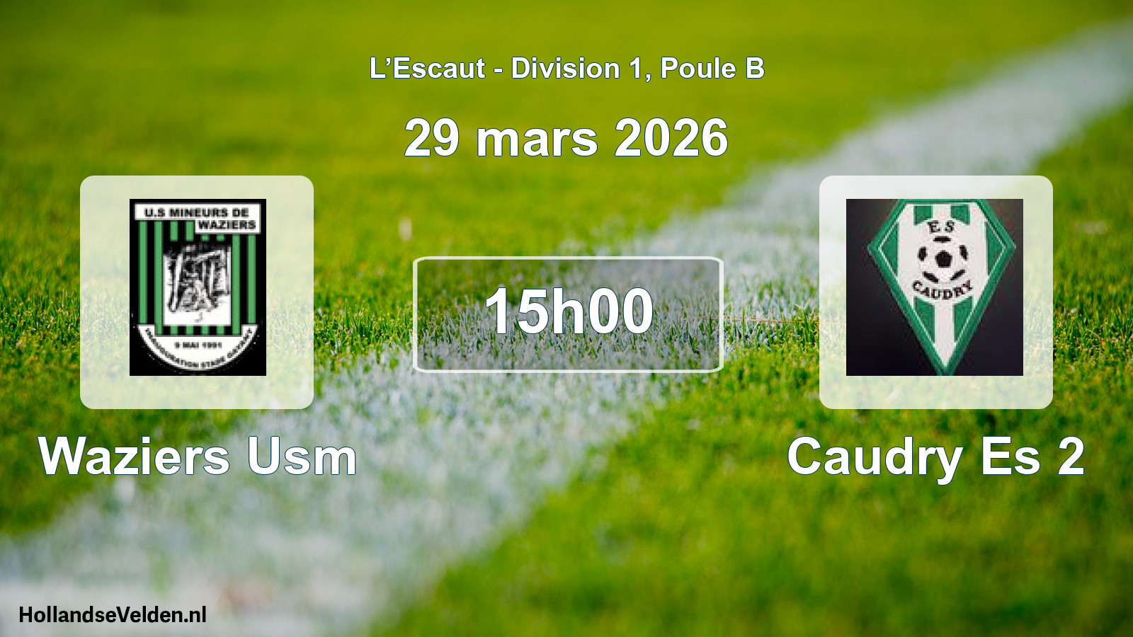 Scheduled Match: Waziers Usm - Caudry Es 2 (29 March 2026)
