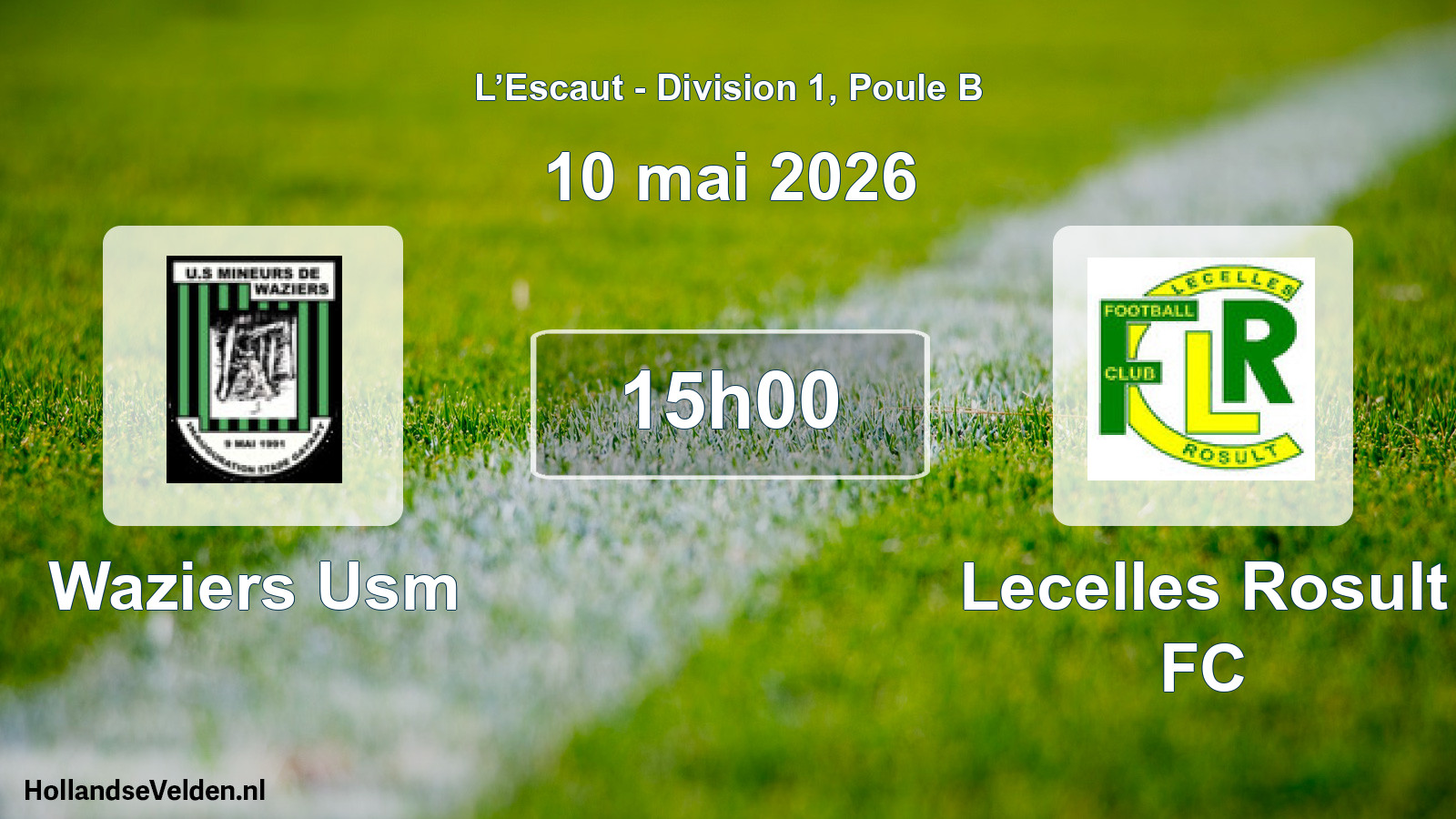 Match programmé: Waziers Usm - Lecelles Rosult FC (10 mai 2026)