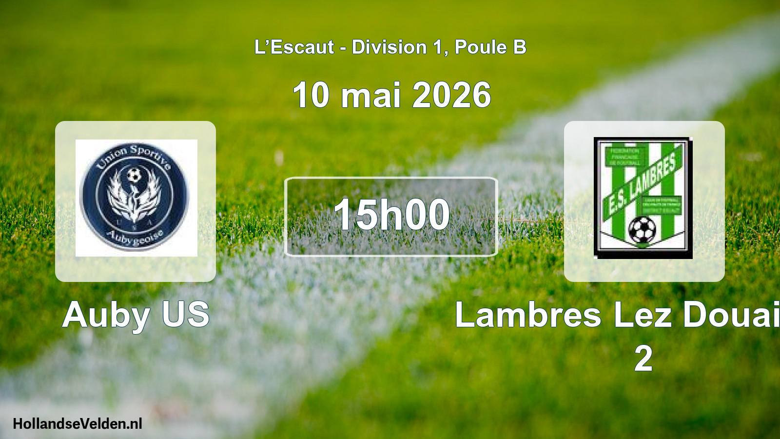 Scheduled Match: Auby US - Lambres Lez Douai Es 2 (10 May 2026)