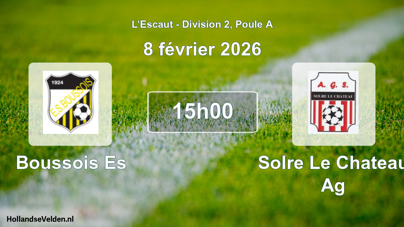 Scheduled Match: Boussois Es - Solre Le Chateau Ag (8 February 2026)
