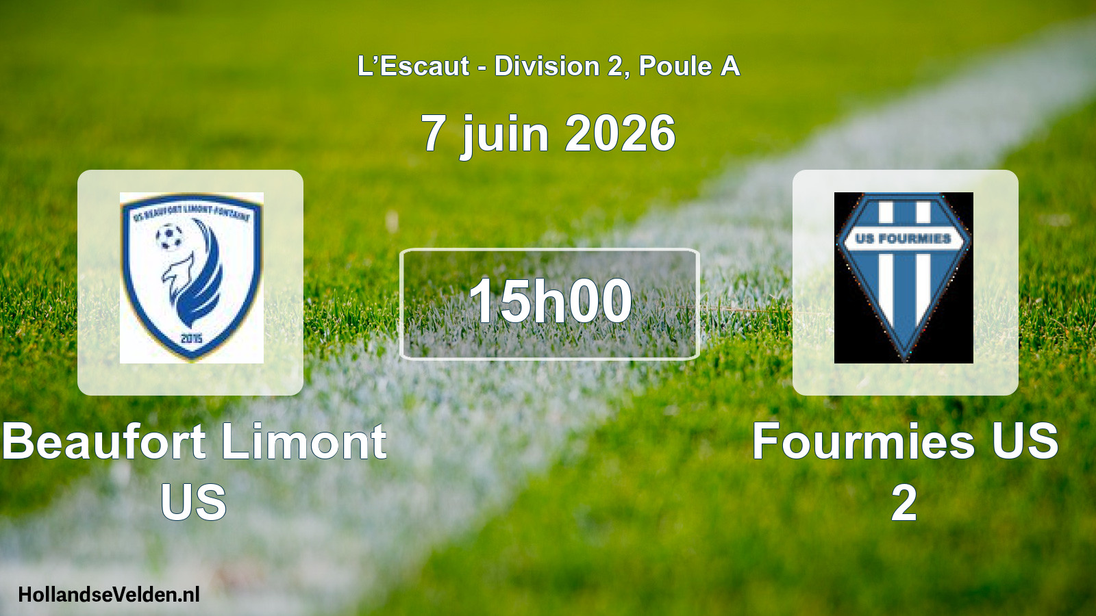 Match programmé: Beaufort Limont US - Fourmies US 2 (7 juin 2026)