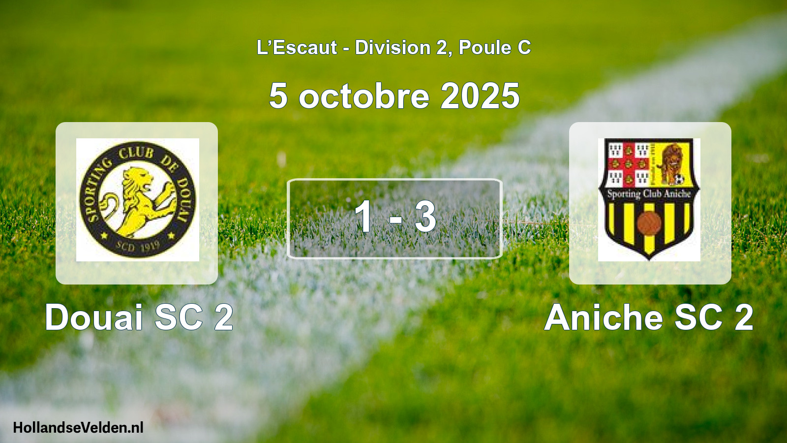 Gespeelde wedstrijd: Douai SC 2 - Aniche SC 2 1 - 3 (5 oktober 2025)