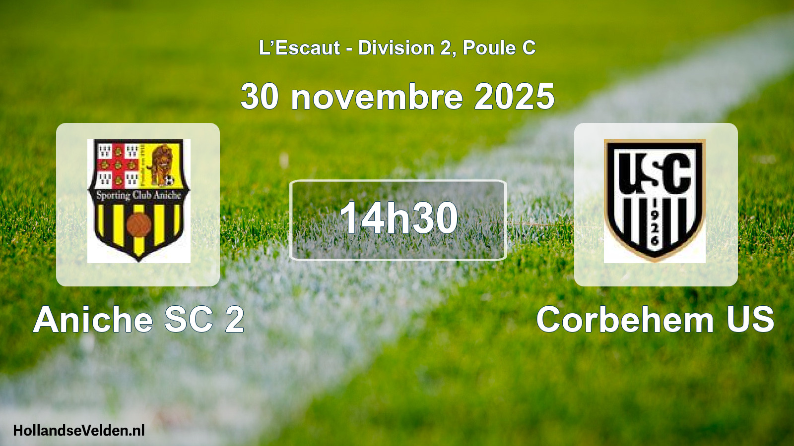 Scheduled Match: Aniche SC 2 - Corbehem US (30 November 2025)