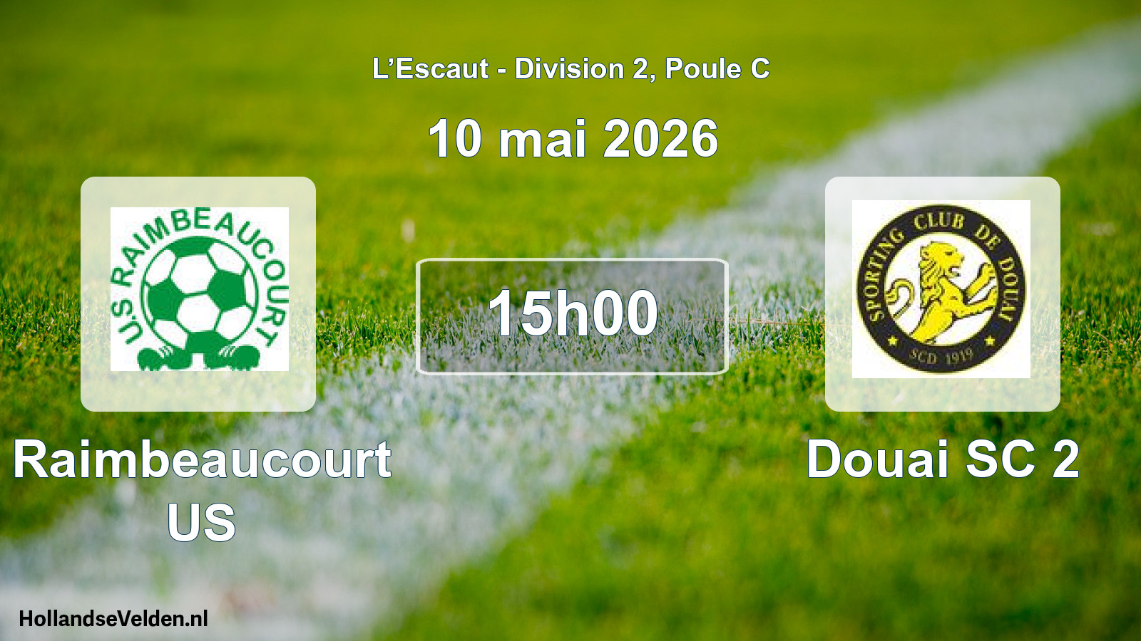 Geplande wedstrijd: Raimbeaucourt US - Douai SC 2 (10 mei 2026)