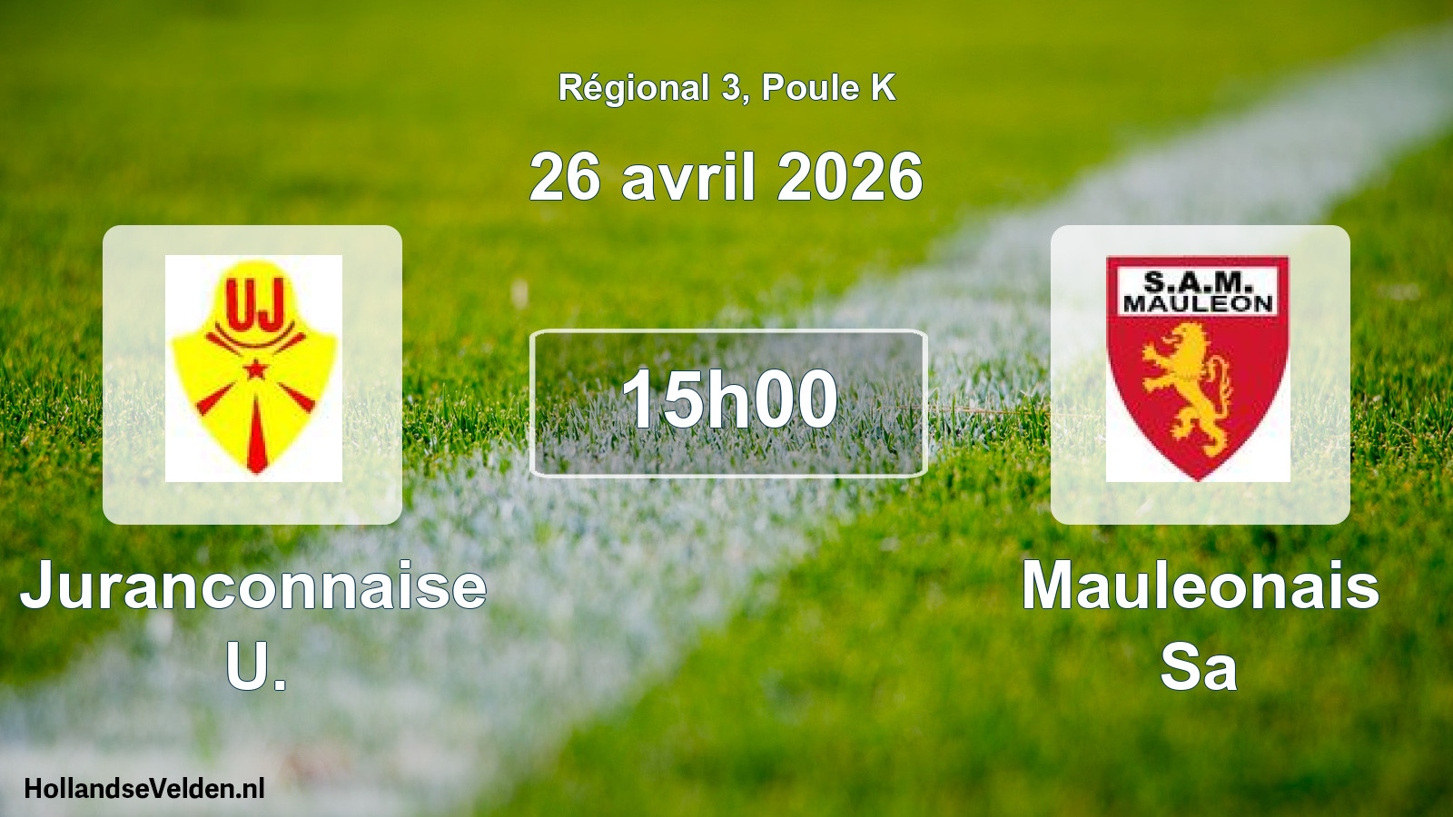 Geplande wedstrijd: Juranconnaise U. - Mauleonais Sa (26 avril 2026)