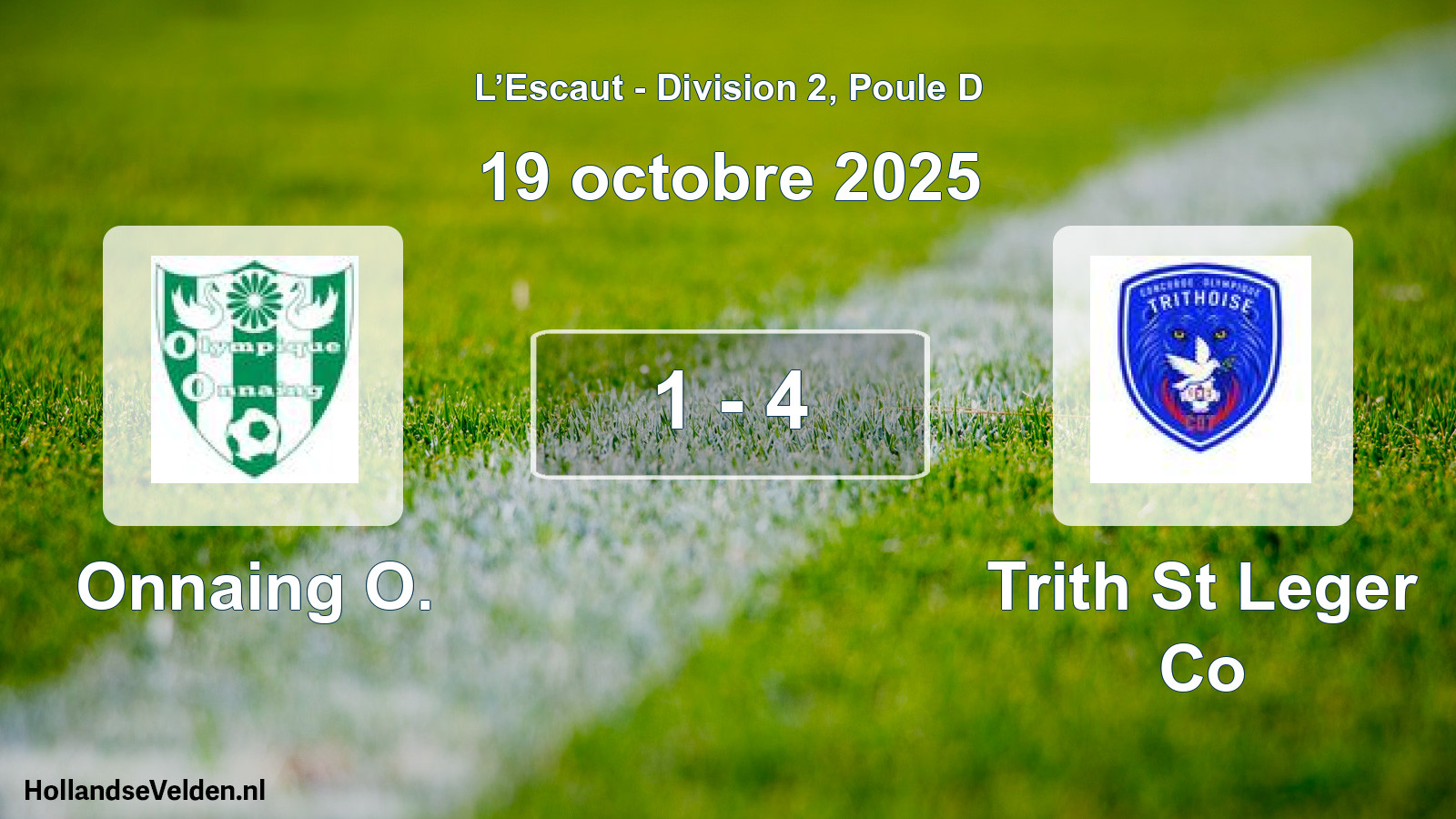 Match joué: Onnaing O. - Trith St Leger Co 1 - 4 (19 octobre 2025)