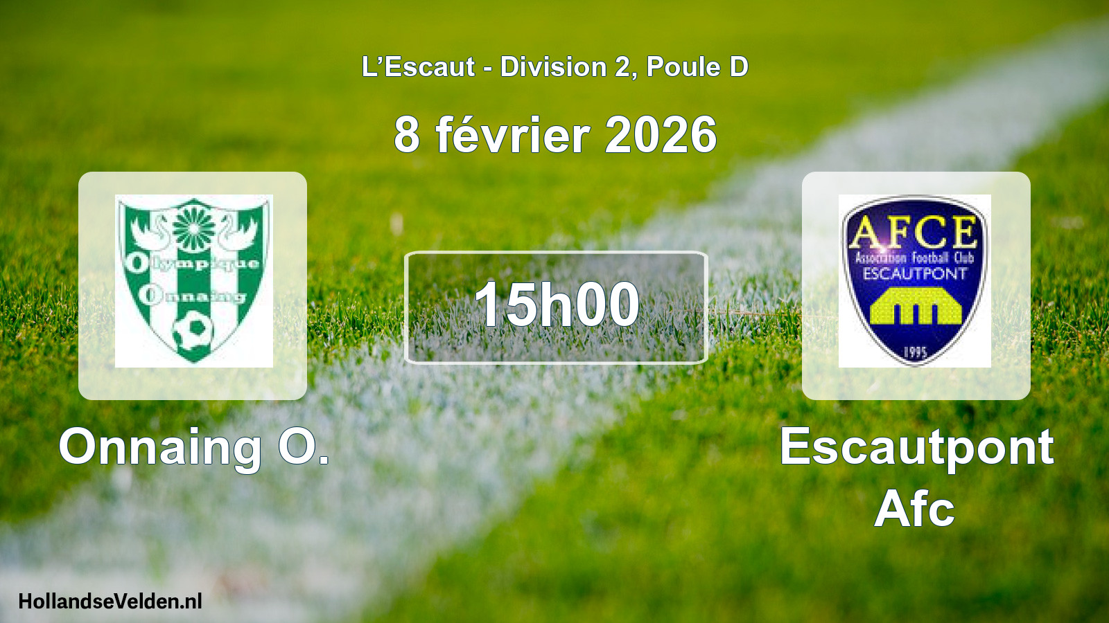 Scheduled Match: Onnaing O. - Escautpont Afc (8 February 2026)