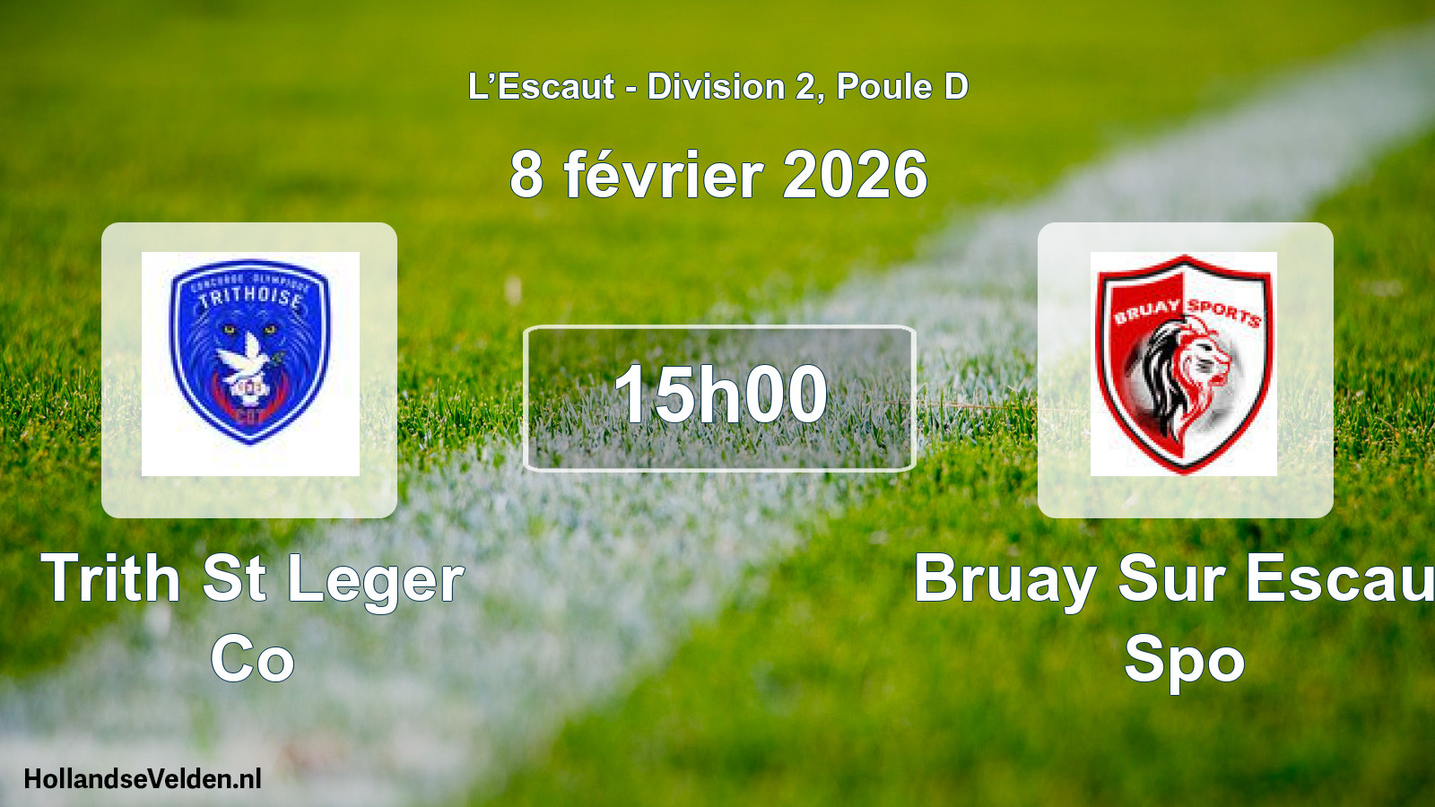 Scheduled Match: Trith St Leger Co - Bruay Sur Escaut Spo (8 February 2026)