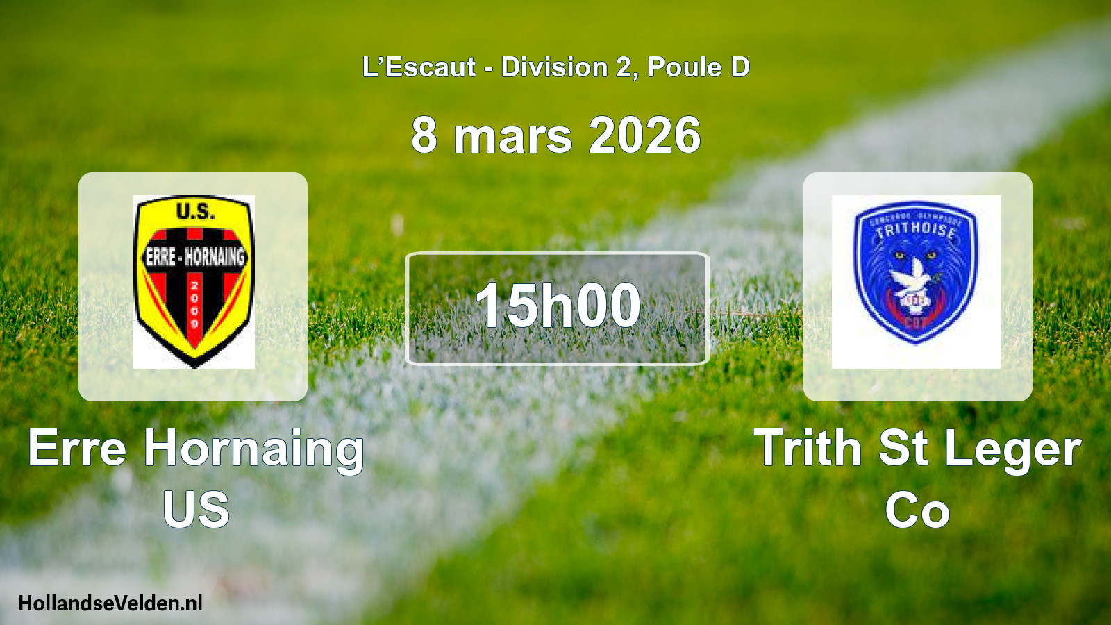 Scheduled Match: Erre Hornaing US - Trith St Leger Co (8 March 2026)