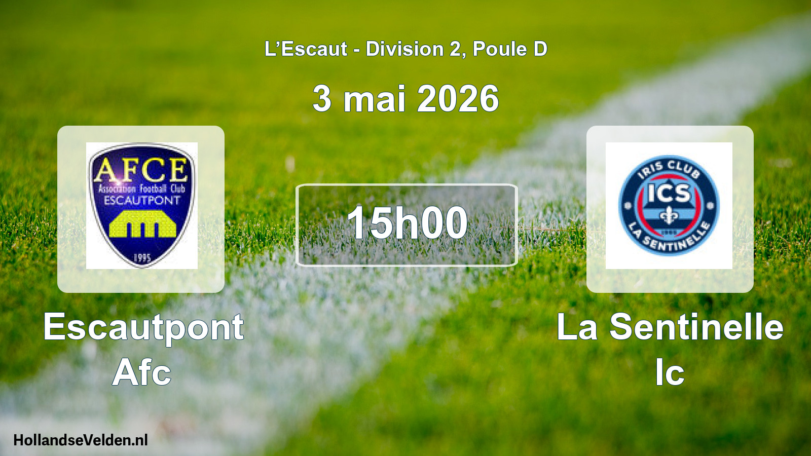 Scheduled Match: Escautpont Afc - La Sentinelle Ic (3 May 2026)