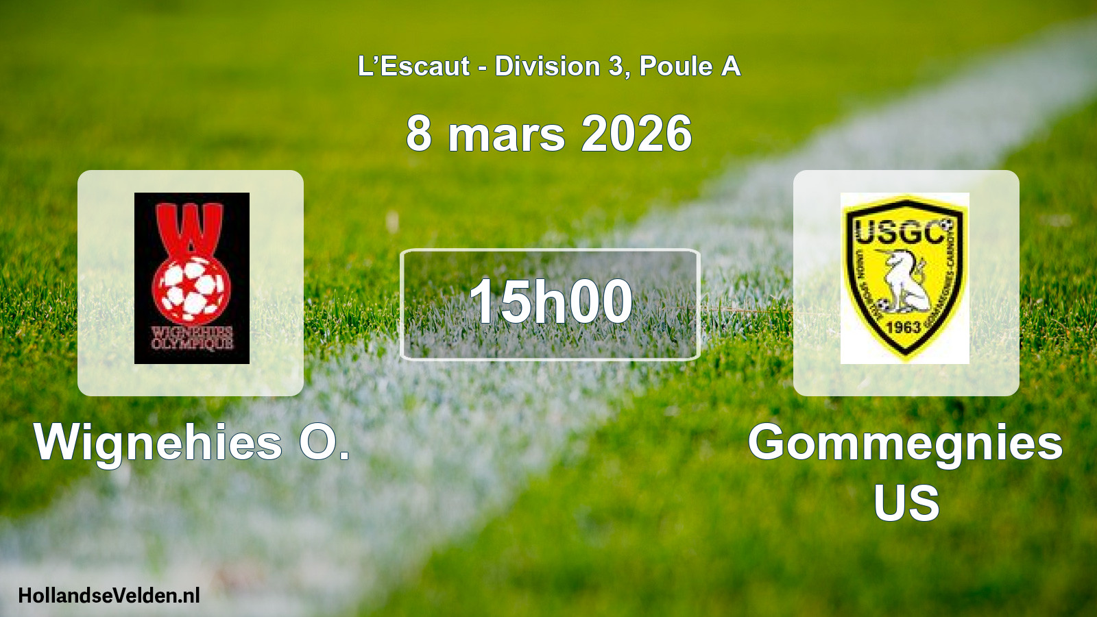 Scheduled Match: Wignehies O. - Gommegnies US (8 March 2026)