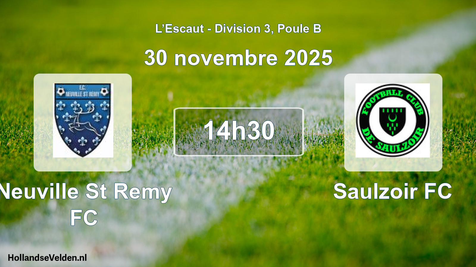 Scheduled Match: Neuville St Remy FC - Saulzoir FC (30 November 2025)
