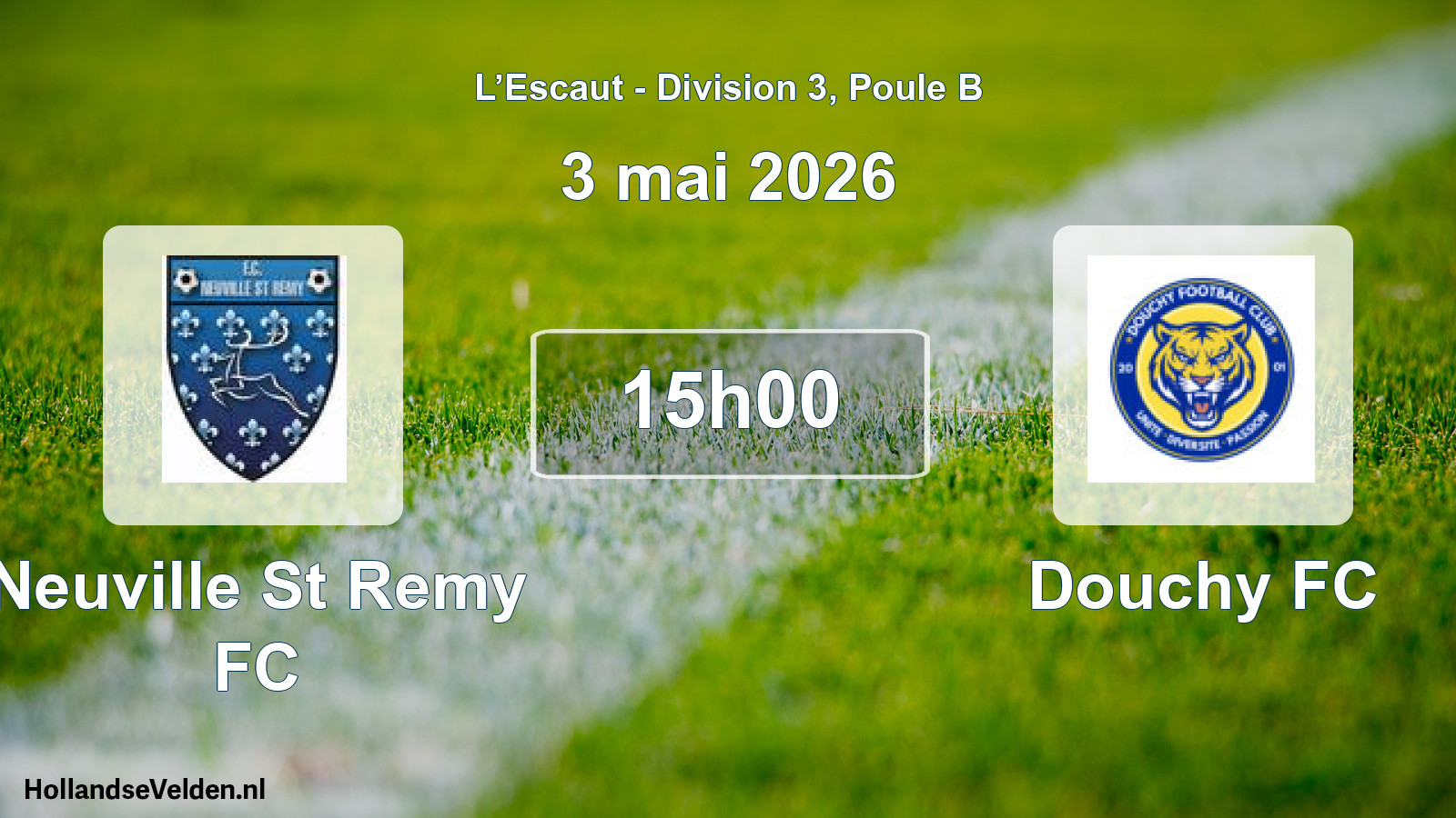 Scheduled Match: Neuville St Remy FC - Douchy FC (3 May 2026)