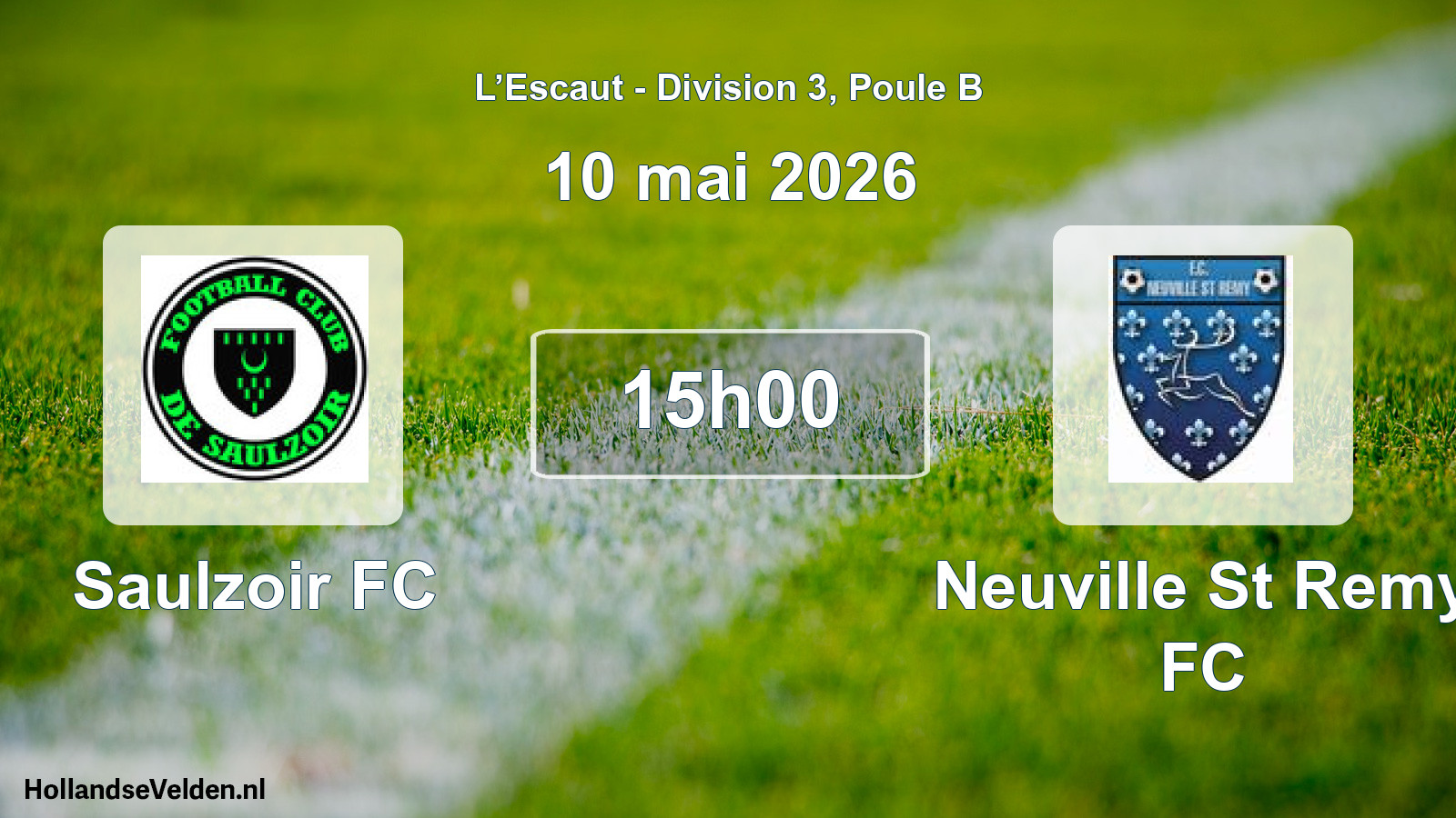 Match programmé: Saulzoir FC - Neuville St Remy FC (10 mai 2026)