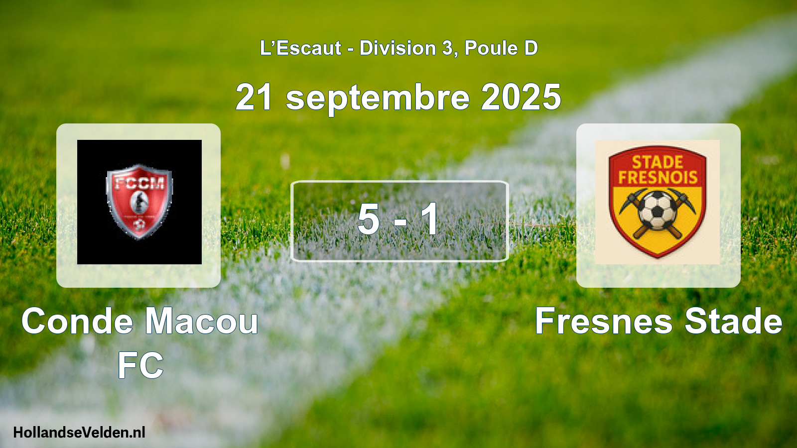 Match joué: Conde Macou FC - Fresnes Stade 5 - 1 (21 septembre 2025)