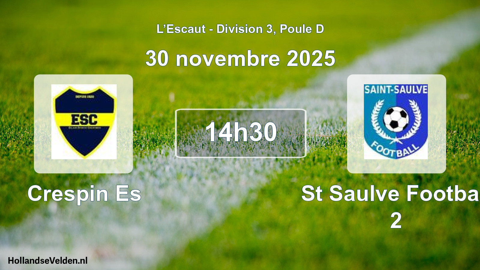 Scheduled Match: Crespin Es - St Saulve Football 2 (30 November 2025)