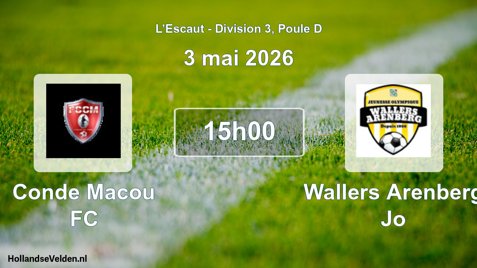 Scheduled Match: Conde Macou FC - Wallers Arenberg Jo (3 May 2026)