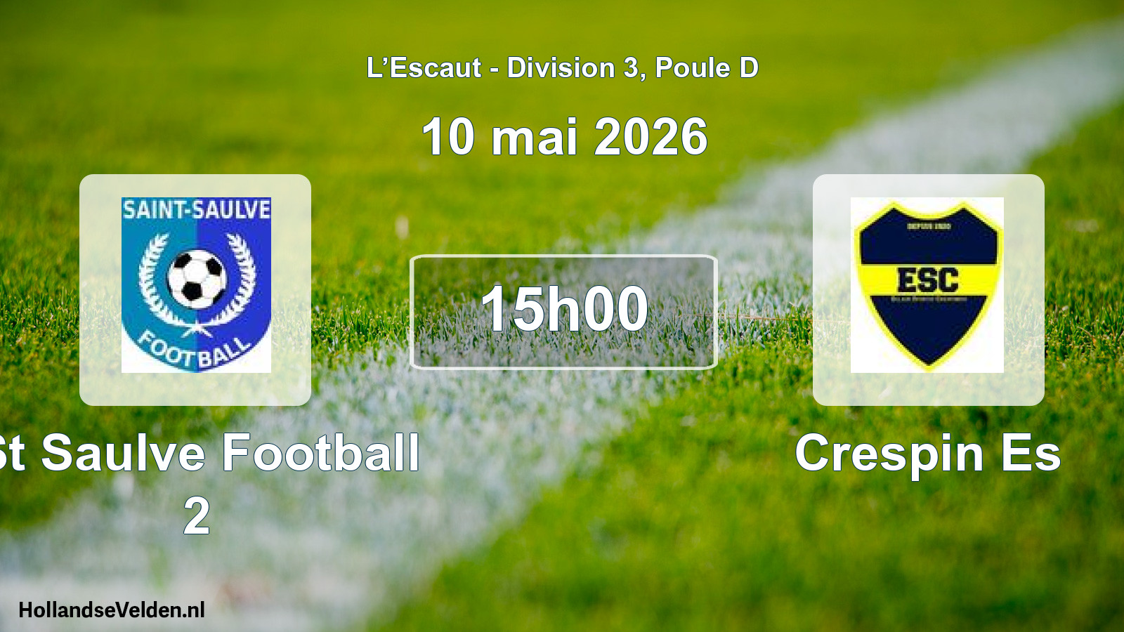Scheduled Match: St Saulve Football 2 - Crespin Es (10 May 2026)