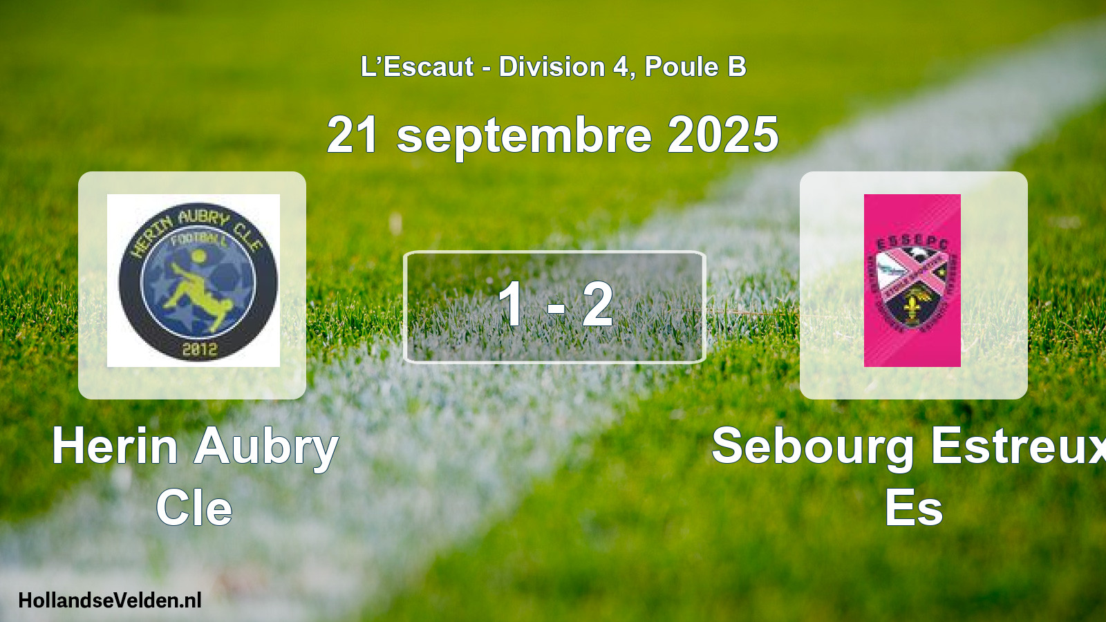 Gespeelde wedstrijd: Herin Aubry Cle - Sebourg Estreux Es 1 - 2 (21 september 2025)