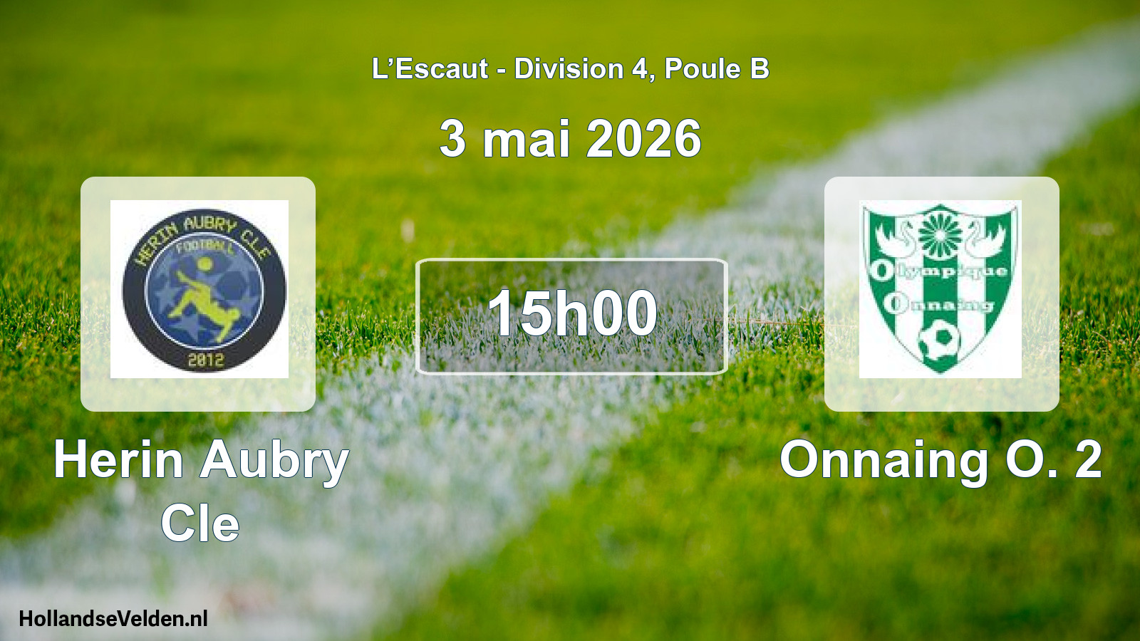 Scheduled Match: Herin Aubry Cle - Onnaing O. 2 (3 May 2026)