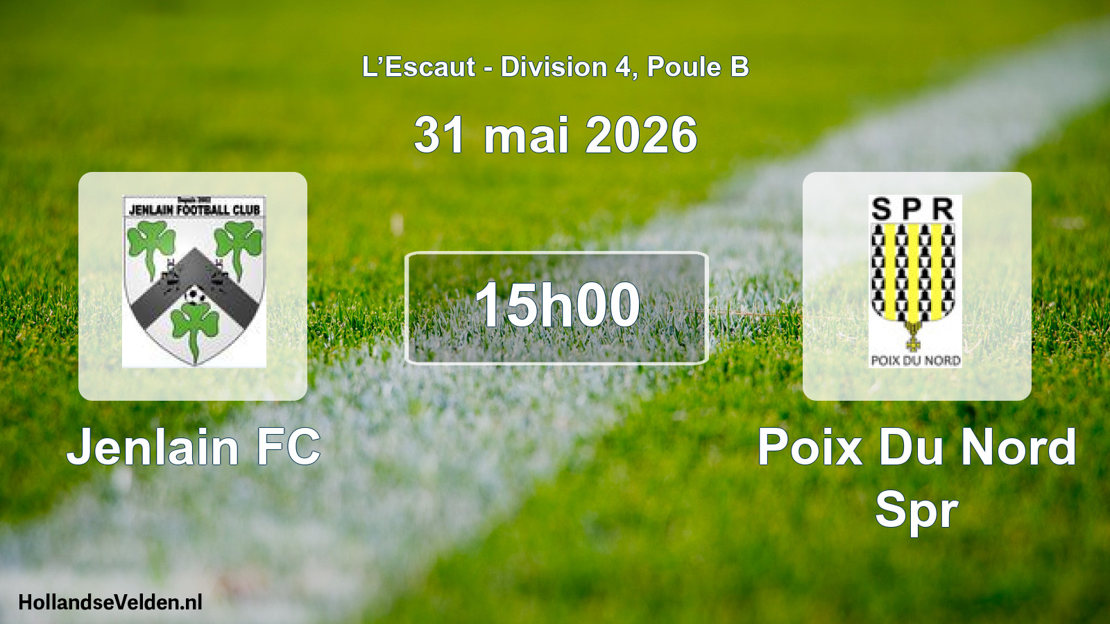 Match programmé: Jenlain FC - Poix Du Nord Spr (31 mai 2026)