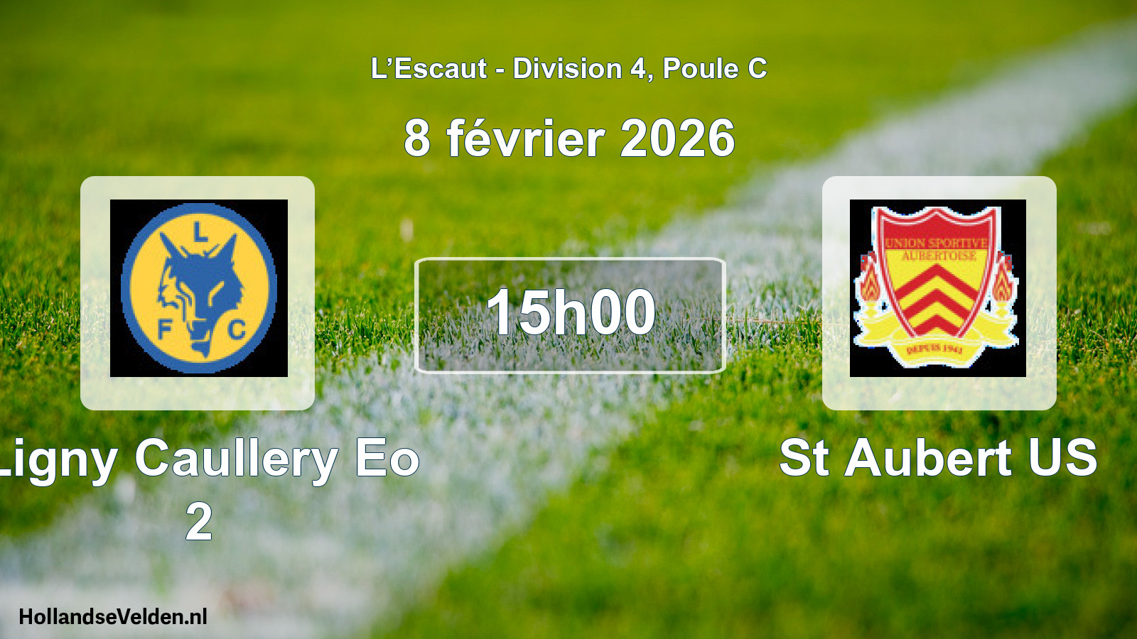 Match programmé: Ligny Caullery Eo 2 - St Aubert US (8 février 2026)