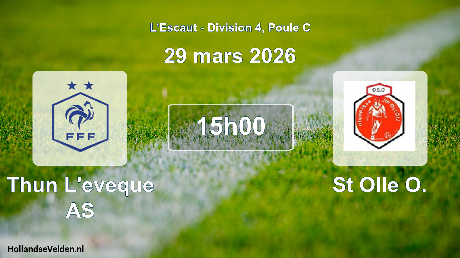 Scheduled Match: Thun L'eveque AS - St Olle O. (29 March 2026)