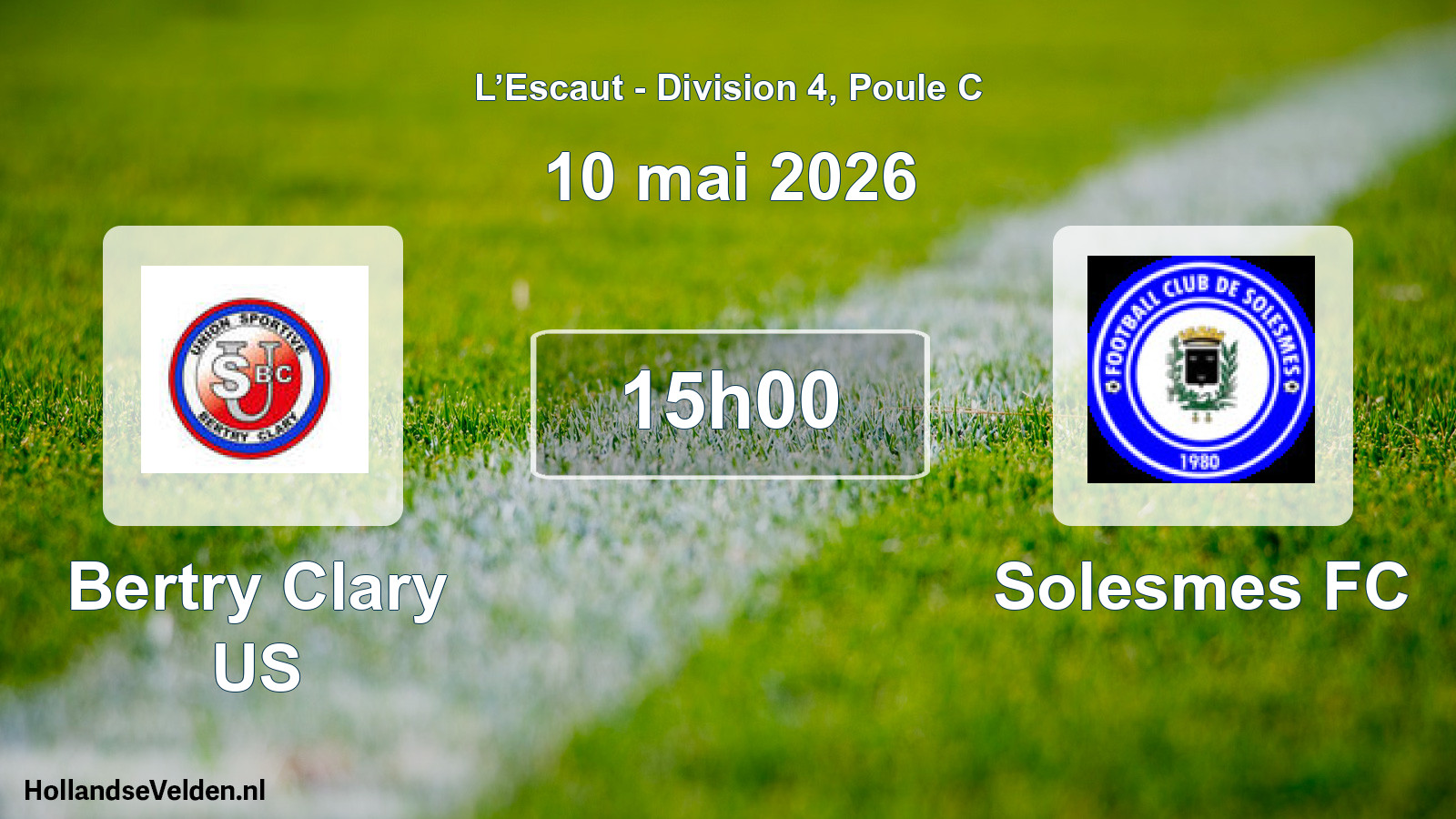 Scheduled Match: Bertry Clary US - Solesmes FC (10 May 2026)